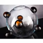 Vaso da Interno Tondo in Vetro Soffiato di Murano Realizzato in Italia - Astore Viadurini