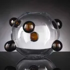 Vaso da Interno Tondo in Vetro Soffiato di Murano Realizzato in Italia - Astore Viadurini