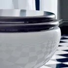 Vaso da Terra Back To Wall di Design Vintage in Ceramica Made in Italy – Marwa Viadurini