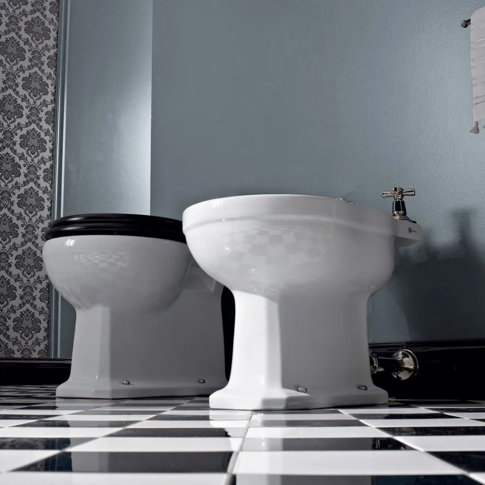 Vaso da Terra Back To Wall di Design Vintage in Ceramica Made in Italy – Marwa Viadurini