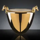 Vaso Decorativo Artigianale in Ceramica Bianca o Oro 24k Made in Italy - Jakcy Viadurini