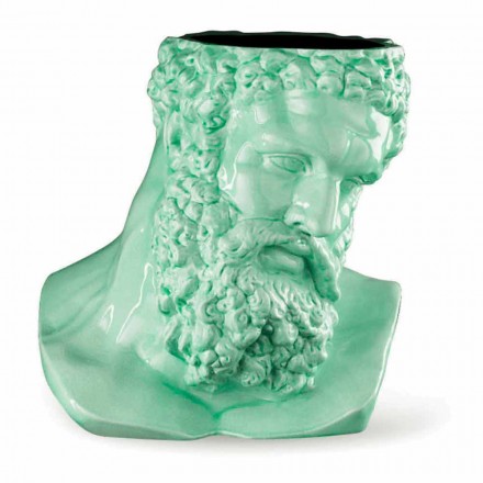 Vaso Decorativo in Ceramica Colorata Lavorata a Mano Made in Italy - Maciste Viadurini