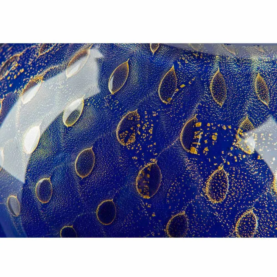 Vaso Decorativo in Vetro Soffiato di Murano Colorato Made in Italy - Barletta Viadurini