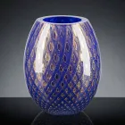 Vaso Decorativo in Vetro Soffiato di Murano Colorato Made in Italy - Barletta Viadurini