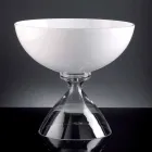 Vaso Decorativo in Vetro Soffiato Lavorato Artigianalmente in Italia - Serena Viadurini