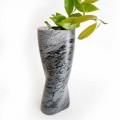 Vaso Decorativo Moderno in Marmo Bardiglio Fiorito Made in Italy - Dido