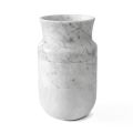 Vaso Decoro in Marmo Bianco di Carrara e Nero Marquinia Design - Calar