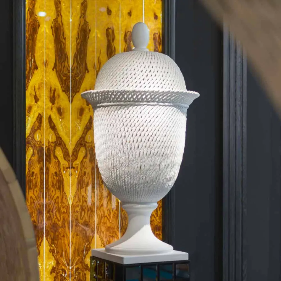 Vaso Elegante per Interni in Ceramica Lavorata a Mano Made in Italy - Napoleone Viadurini