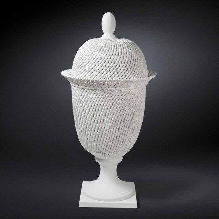 Vaso Elegante per Interni in Ceramica Lavorata a Mano Made in Italy - Napoleone Viadurini