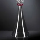 Vaso Elegante per Interni in Vetro Soffiato di Murano Made in Italy - Inverso Viadurini
