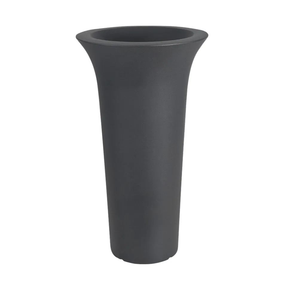 Vaso Fioriera da Giardino Rotondo in Polietilene Made in Italy - Tremont Viadurini