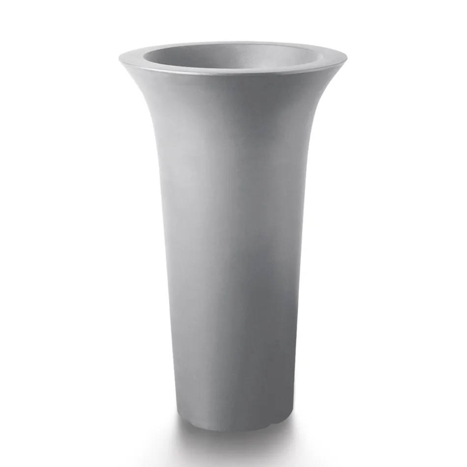 Vaso Fioriera da Giardino Rotondo in Polietilene Made in Italy - Tremont Viadurini