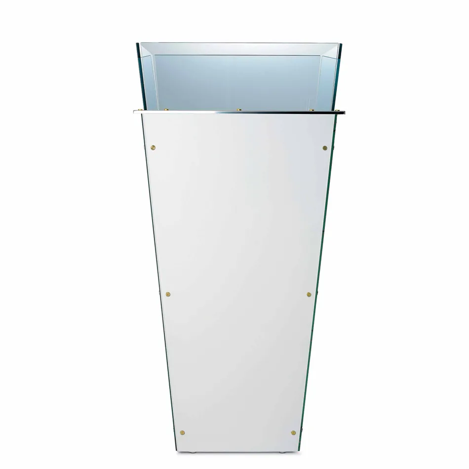 Vaso Freestanding in Vetro e Pannelli Intercambiabili 3 Dimensioni - Ghenna Viadurini