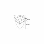 Vaso Freestanding in Vetro e Pannelli Intercambiabili 3 Dimensioni - Ghenna Viadurini