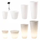 Vaso Illuminato a LED Multicolore o Solare da Giardino o Soggiorno - Vasostar Viadurini