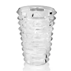 Vaso in Cristallo Design Originale ad Anelli Lusso Made in Italy - Mexto Viadurini