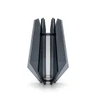 Vaso in Metacrilato Fumè e Vetro dal Design Elegante Made in Italy - Vetria Viadurini