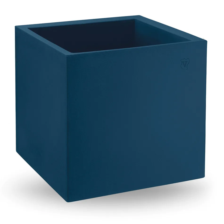 Vaso in Polietilene Colorato Forma Cubica Realizzato in Italia - Tonello Viadurini
