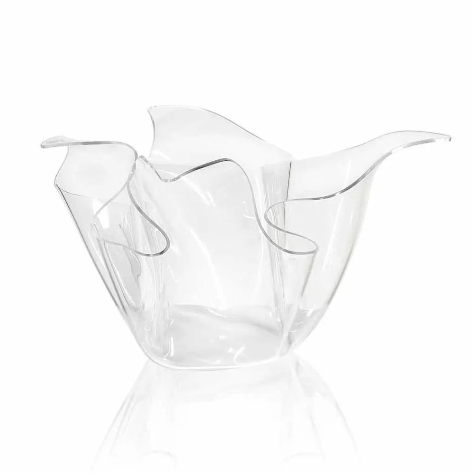 Vaso interno/esterno multiuso Pina trasparente, design moderno Viadurini