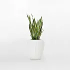 Vaso Luminoso da Esterno Design Moderno in Polietilene, 2 Pezzi - Skin by Myyour Viadurini