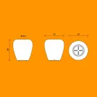 Vaso Luminoso da Esterno Design Moderno in Polietilene, 2 Pezzi - Skin by Myyour Viadurini