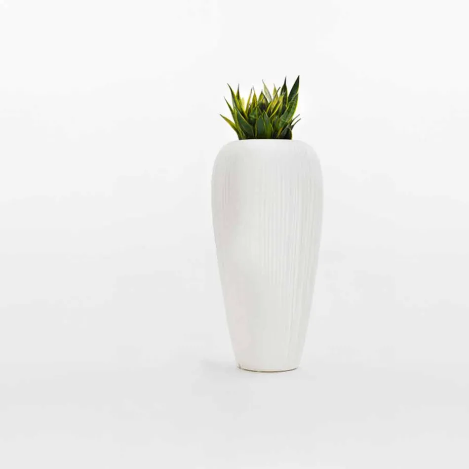 Vaso Luminoso da Esterno in Polietilene di Design Moderno - Skin by Myyour Viadurini