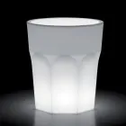 Vaso Luminoso Decorativo in Polietilene con Luce LED Made in Italy - Pucca Viadurini