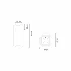 Vaso Luminoso in Plastica per Esterni o Interni, 3 Dimensioni - Gem by Myyour Viadurini