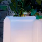Vaso Luminoso in Plastica per Esterni o Interni, 3 Dimensioni - Gem by Myyour Viadurini