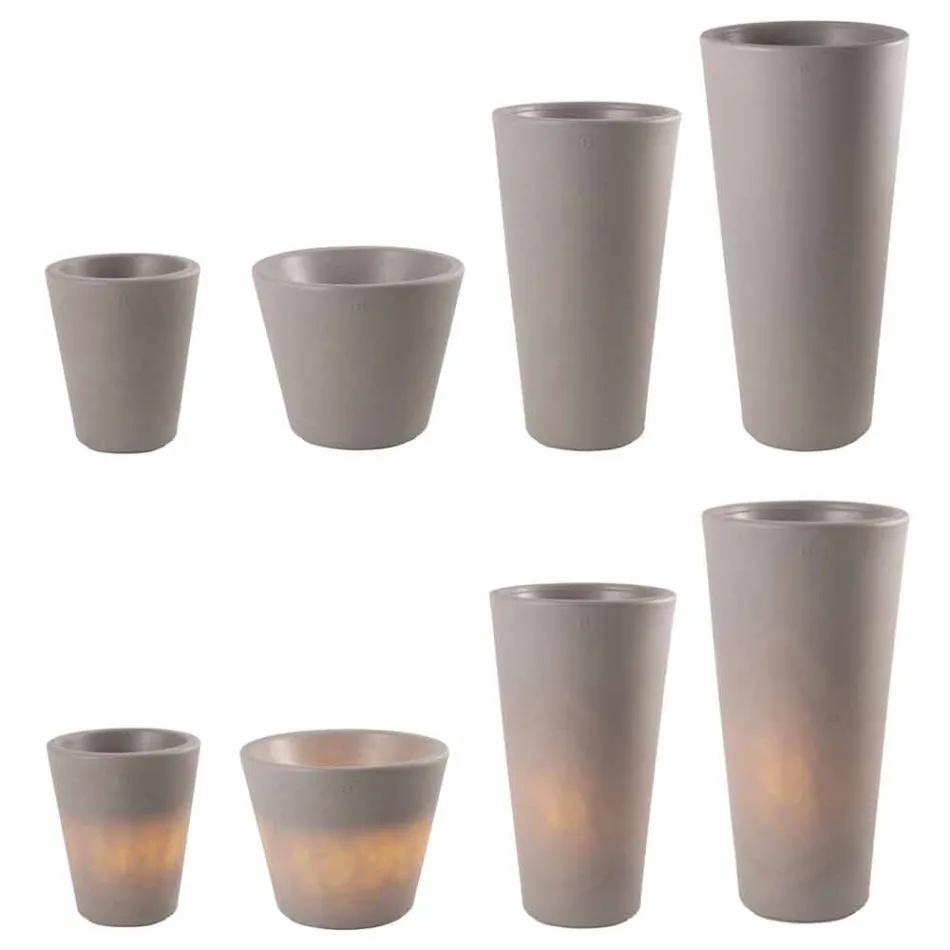 Vaso Luminoso per Esterni e Interni, Design Colorato in 3 Dimensioni - Vasostar Viadurini