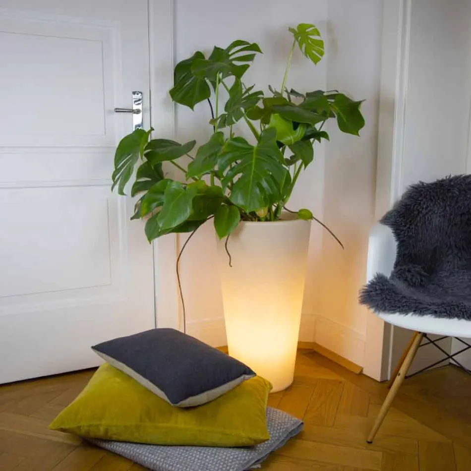 Vaso Luminoso per Esterni e Interni, Design Colorato in 3 Dimensioni - Vasostar Viadurini