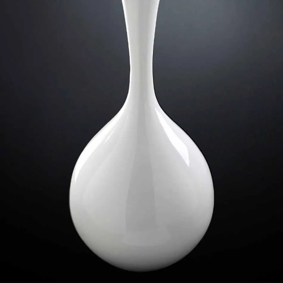 Vaso Moderno da Interno in Ceramica Lavorata a Mano Made in Italy - Clarissa Viadurini