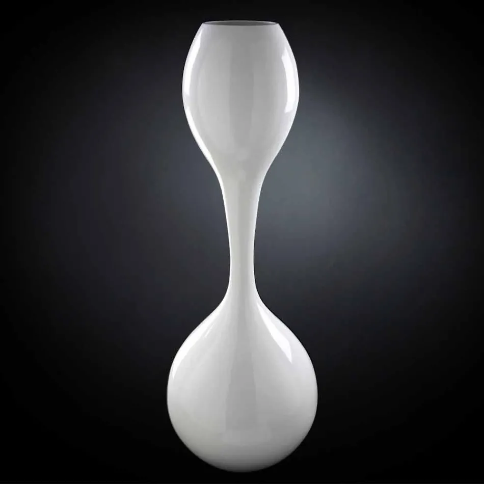 Vaso Moderno da Interno in Ceramica Lavorata a Mano Made in Italy - Clarissa Viadurini