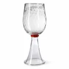 Vaso Moderno in Vetro Soffiato di Murano Trasparente Made in Italy - Copernico Viadurini