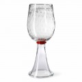 Vaso Moderno in Vetro Soffiato di Murano Trasparente Made in Italy - Copernico