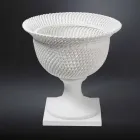 Vaso Ornamentale da Interno in Ceramica Lavorata a Mano in Italia - Napoleone Viadurini
