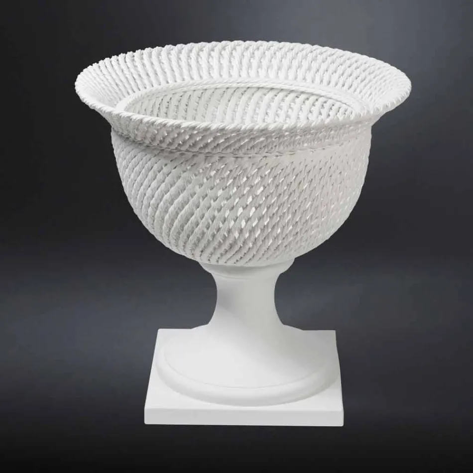 Vaso Ornamentale da Interno in Ceramica Lavorata a Mano in Italia - Napoleone Viadurini
