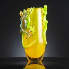 Vaso Ornamentale in Vetro Colorato Realizzato Artigianalmente in Italia - Geco Viadurini