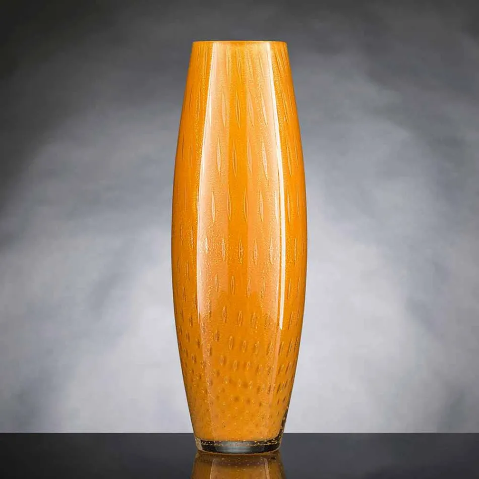 Vaso Ornamentale in Vetro Soffiato di Murano Colorato Made in Italy - Asper Viadurini