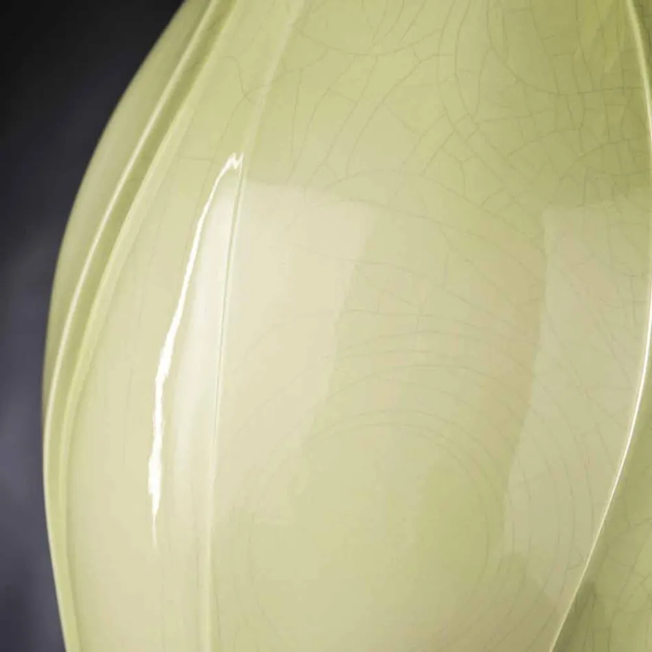 Vaso Ornamentale Moderno in Ceramica Colorata Lavorata a Mano in Italia - Onice Viadurini
