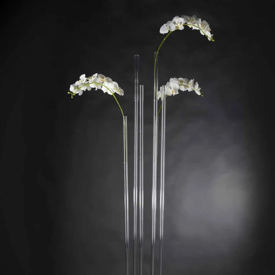 Vaso per Interni in Plexiglass Trasparente Realizzato in Italia - Fortunato Viadurini