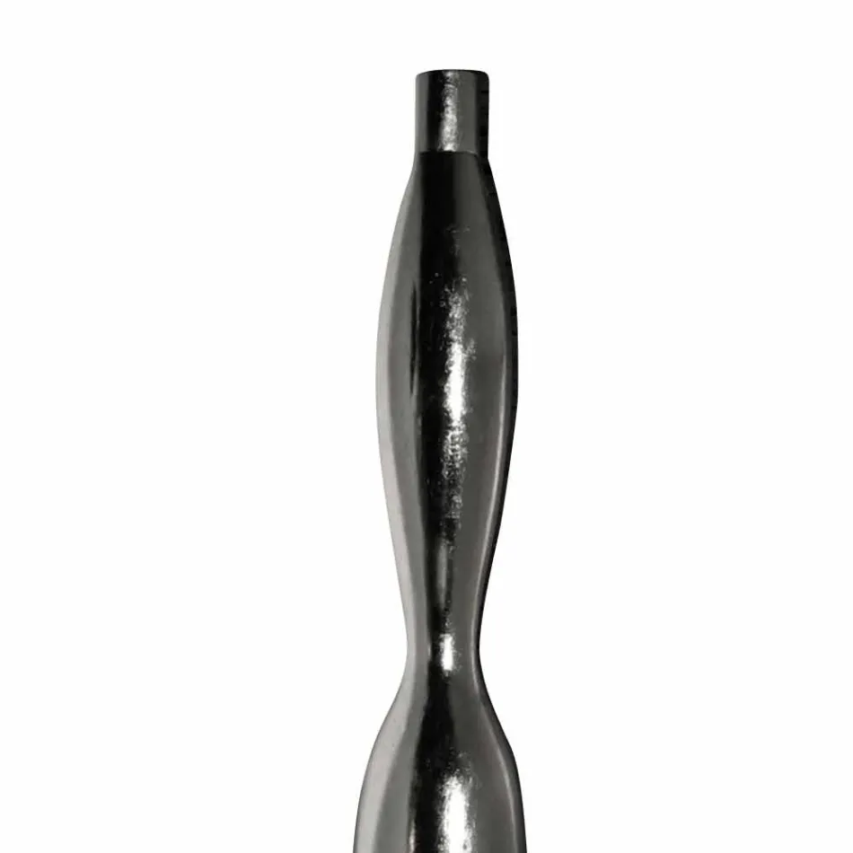 Vaso per Interni in Resina Finitura Foglia Oro o Argento Made in Italy - Quarto Viadurini