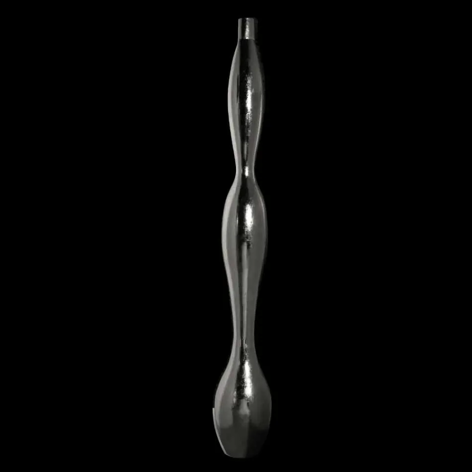 Vaso per Interni in Resina Finitura Foglia Oro o Argento Made in Italy - Quarto Viadurini