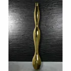Vaso per Interni in Resina Finitura Foglia Oro o Argento Made in Italy - Quarto Viadurini