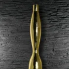 Vaso per Interni in Resina Finitura Foglia Oro o Argento Made in Italy - Quarto Viadurini