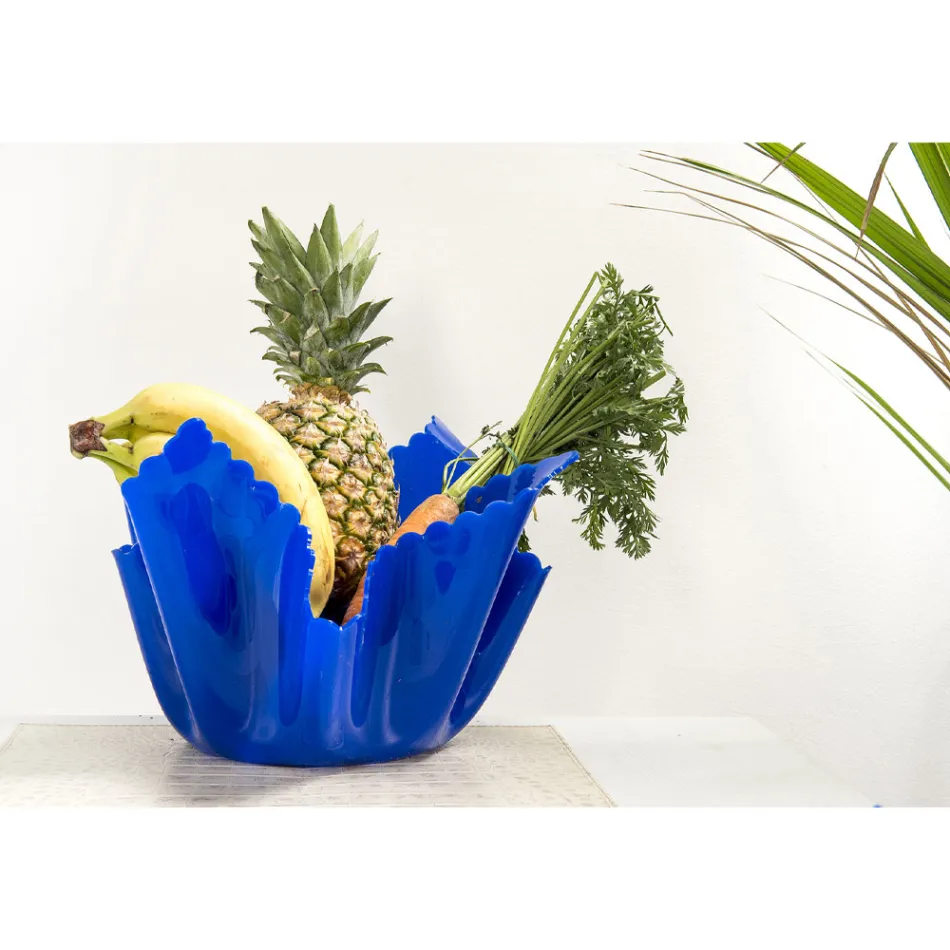 Vaso Plexiglass Colorato Drappeggiato Riciclabile 2 Pezzi 2 Misure - Gabria Viadurini