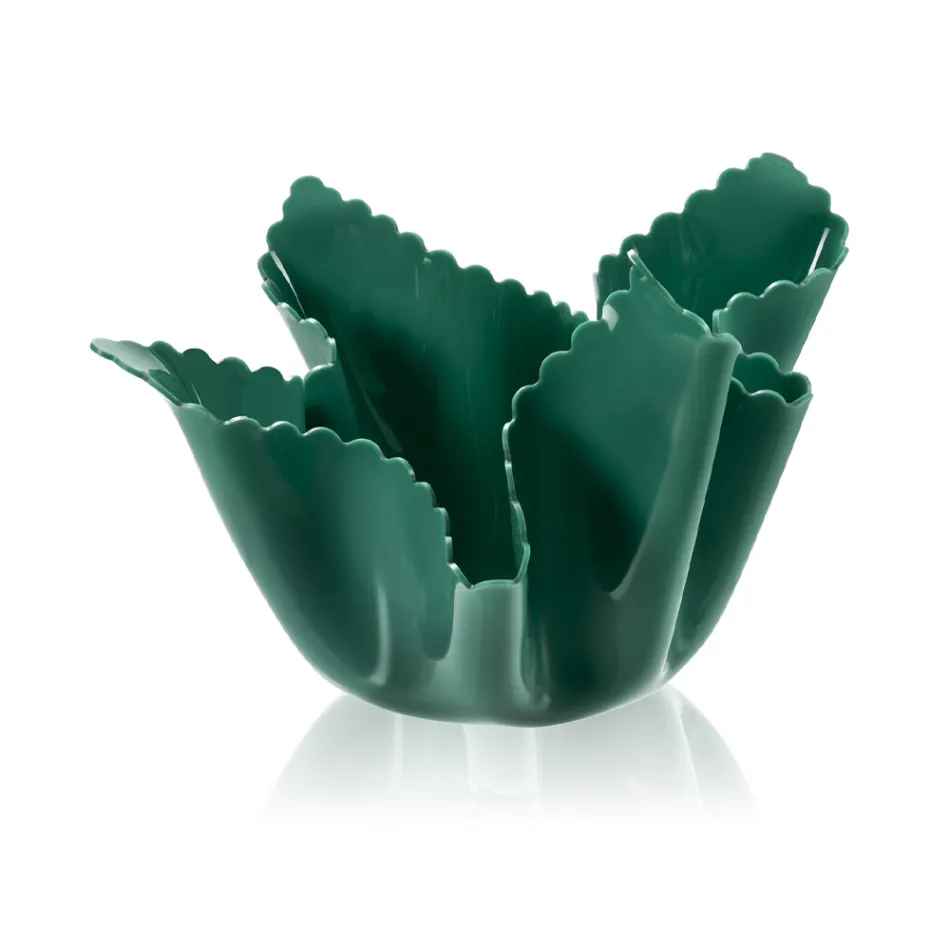 Vaso Plexiglass Colorato Drappeggiato Riciclabile 2 Pezzi 2 Misure - Gabria Viadurini