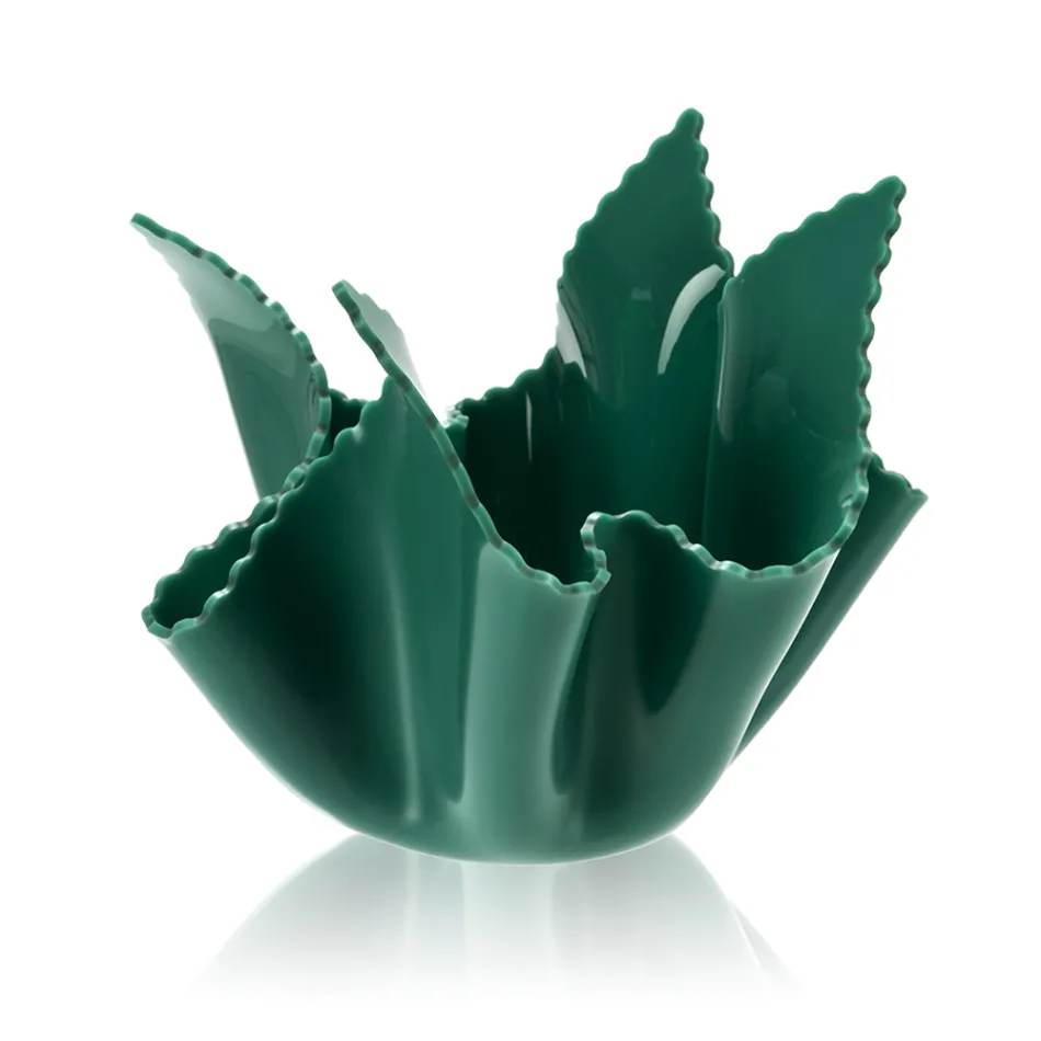 Vaso Plexiglass Colorato Drappeggiato Riciclabile 2 Pezzi 2 Misure - Gabria Viadurini