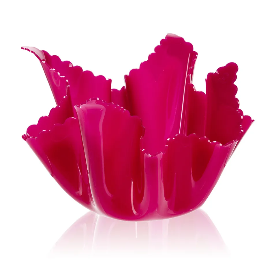 Vaso Plexiglass Colorato Drappeggiato Riciclabile 2 Pezzi 2 Misure - Gabria Viadurini