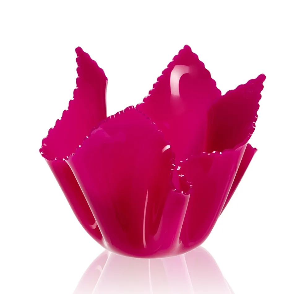Vaso Plexiglass Colorato Drappeggiato Riciclabile 2 Pezzi 2 Misure - Gabria Viadurini